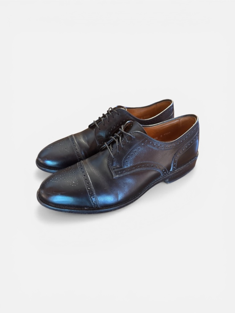 Allen Edmonds Colton Cap Toe Oxford Dress Shoes  Black Leather Men’s 8.5 D 3310